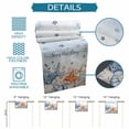 thumbnail image 6 of Blue Starfish Coastal Table Runner 72 Inches, Nautical Shell Coral Botanical Ocean Bed Runner Dresser Scarves Tabletop for Indoor Outdoor Parties/Ceremony/Banquet, 14" x 72", 6 of 9