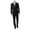 Black - black, variant on NEW Black Mens Size 40 Two Button Wool 2 Piece Suit Set