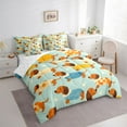 thumbnail image 3 of Feelyou Cute Dachshund Kids Bedding Comforter Set 7 Pieces, Cartoon Pug Dog Full Bedding Set, Kawaii Dalmatian Reversible Fitted Sheet Flat Sheet, Super Cozy Room Decor, 3 of 7