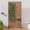 Brown, variant on MAYEERTY Outdoor Metal Privacy Screen 6ft × 4ft Gray, 6-Panel Wide-Narrow Louvered Galvanized Iron, Rust-Resistant for Patio