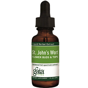 Dry St. Johnswort Flower Buds Extract Gaia Herbs 2 oz