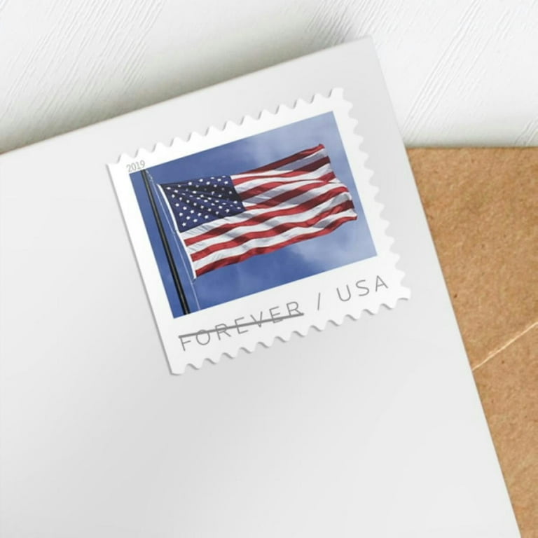 USA USPS US Flag Forever Stamp 60 Stamps, (3 Booklets of 20 Stamps) 2019 
