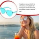 thumbnail image 5 of Minnieouse Gafas de sol con forma de corazón de melocotón, accesorios antiquemaduras solares, decoraciones, gafas irregulares, apariencia Lentes lago azul, 5 of 6