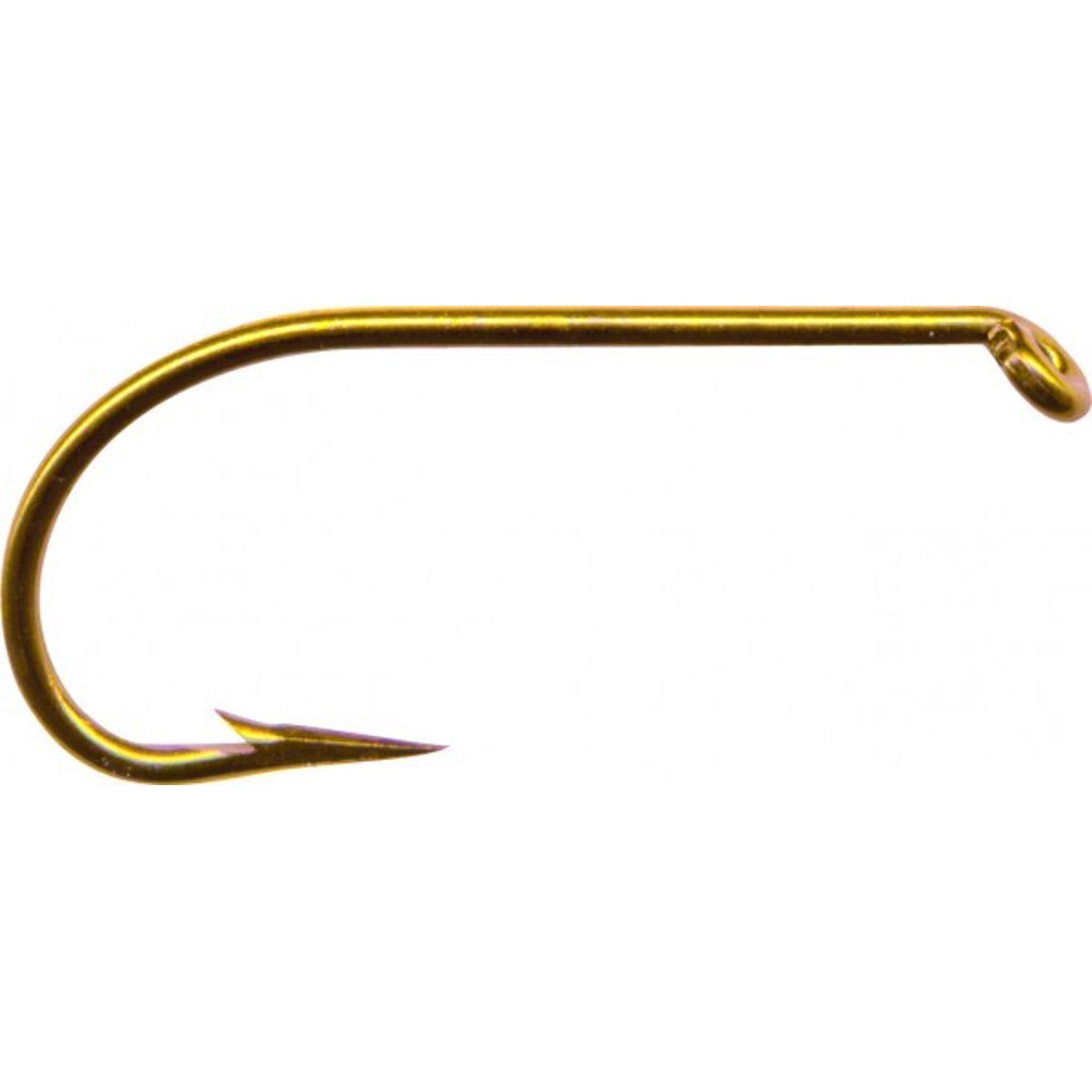 Mustad 3399 Sproat Classic Hook, Turned Down Eye Bronze 1000 Per Pack Size 4
