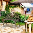 thumbnail image 4 of 38.5" Modern Practical and Fashionable Cast Aluminum Outdoor Courtyard Decoration Park Leisure Rose Chair Outdoor Patio Furniture ​Stylish Decoration, 4 of 7