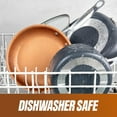thumbnail image 6 of Gotham Steel 12Pc Pots and Pans Set Non Stick, Ceramic Cookware Set, Nonstick, Nontoxic, Oven & Dishwasher Safe, Stay Cool Handles Ceramic Cookware Set, No Forever Chemicals, Copper, 6 of 7
