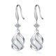thumbnail image 2 of HomeKingdee Women's Geometric Double Diamond Earrings - Fashionable Square Dangle Earrings, Hypoallergenic Alloy, for Daily Wear and Gift Occasions, 2 of 5
