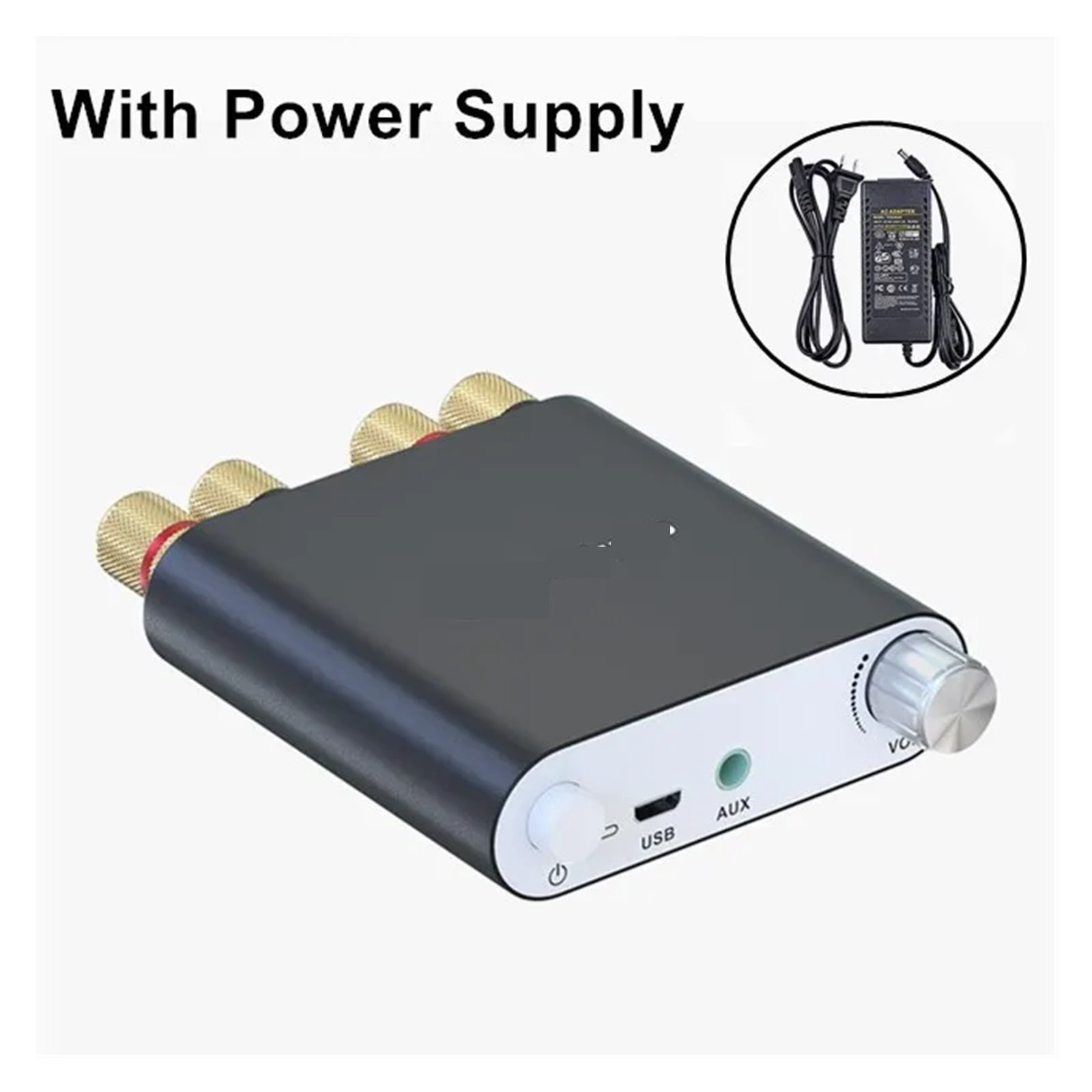 Bluetooth Sound Power Amplifier 100W X2 Wireless Receiver TPA3116D2 Mini HiFi Digital Power Amp ZK1002D Power Supply