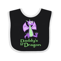 Inktastic Daddy's Lil' Dragon Boys or Girls Baby Bib