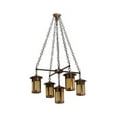 thumbnail image 2 of Meyda 137268 36 in. Fulton Prairie Loft 5 Light Chandelier, Beige Craftsman Copper, 2 of 3
