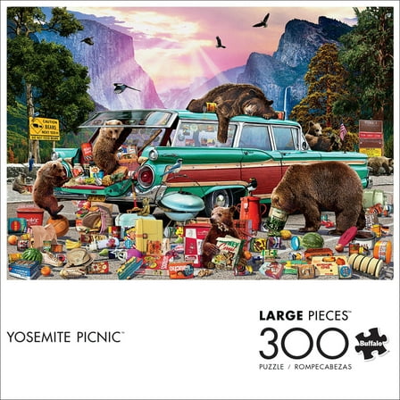 Buffalo Games 300-Piece Yosemite Picnic Jigsaw Puzzle