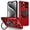 Red, variant on Case for iPhone 11 Pro Max,Military Grade Design Built-in 360 Degree Rotatable Magnetic Kickstand Heavy Duty Drop Protection Shockproof Phone Case for iPhone 11 Pro Max,6.5 inch (Red)