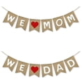 thumbnail image 2 of Bandera decorativa para fiesta del Día del Padre, Bandera de cola de golondrina, We Mum Dad, 2 of 4