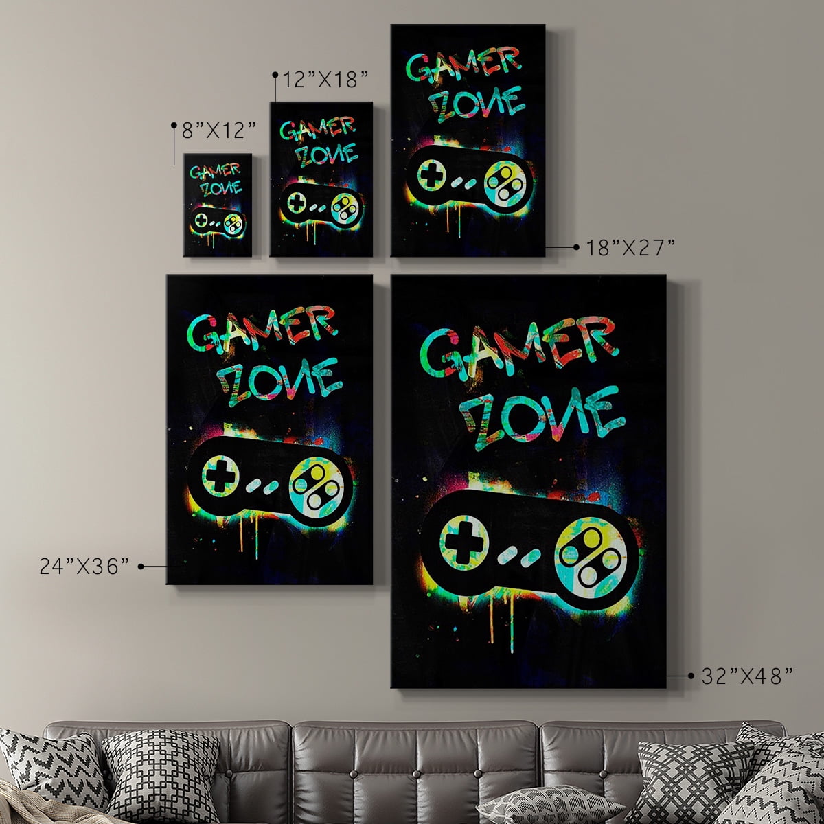 Gamer Tag IV Premium Gallery Wrapped Canvas - Ready to Hang