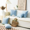 thumbnail image 3 of Lomyolo Throw Pillow Covers Decorative Linen Burlap 2 Pack Throw Cushion Case 16''x16'', 3 of 6