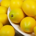 thumbnail image 3 of 20 pcs Fake Lemons Decorations Faux Fruits Artificial Yellow Lemons for Lemon Wreath Garland Lemonade Party Kitchen Table Summer Spring Décor Fruit Bowl Vase Fillers Photography Props, 3 of 3