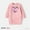 Pink, variant on Toddler Girls Dresses Pullover Fleece Heart & Letter Graphic Sweatshirt Dress Sizes 2-6