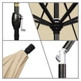 thumbnail image 4 of 7.5' Pacific Trail Series Patio Umbrella With Stone Black Aluminum Pole Aluminum Ribs Push Button Tilt Crank Lift With Sunbrella 1A Teak Fabric, 4 of 4