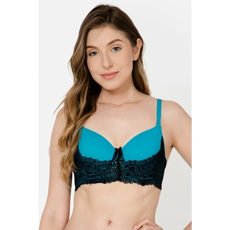 

Clovia Padded Underwired Full Cup Multiway Bra in Turquoise Blue