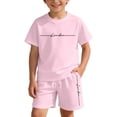 thumbnail image 6 of Kcolen Boys Spring Outfits 3T,Girls 2 Piece Set, Print Short Sleeve T-Shirt & Shorts, Casual Summer Outfits for Kids, 6 of 8
