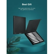 Steak Knives, Serrated Steak Knives with Gift Box, Stainless Steel Kitchen Steak Knife Set of 8, Silver