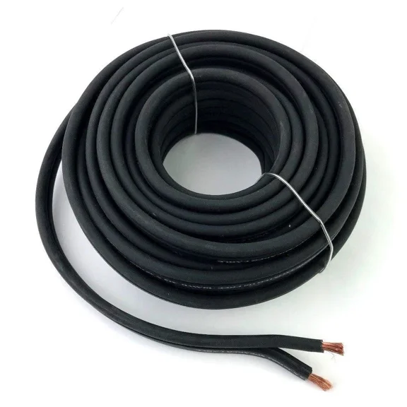 Black 16 Awg True Gauge 25 Ft Pure Copper Marine Car Audio Speaker Cable Wire