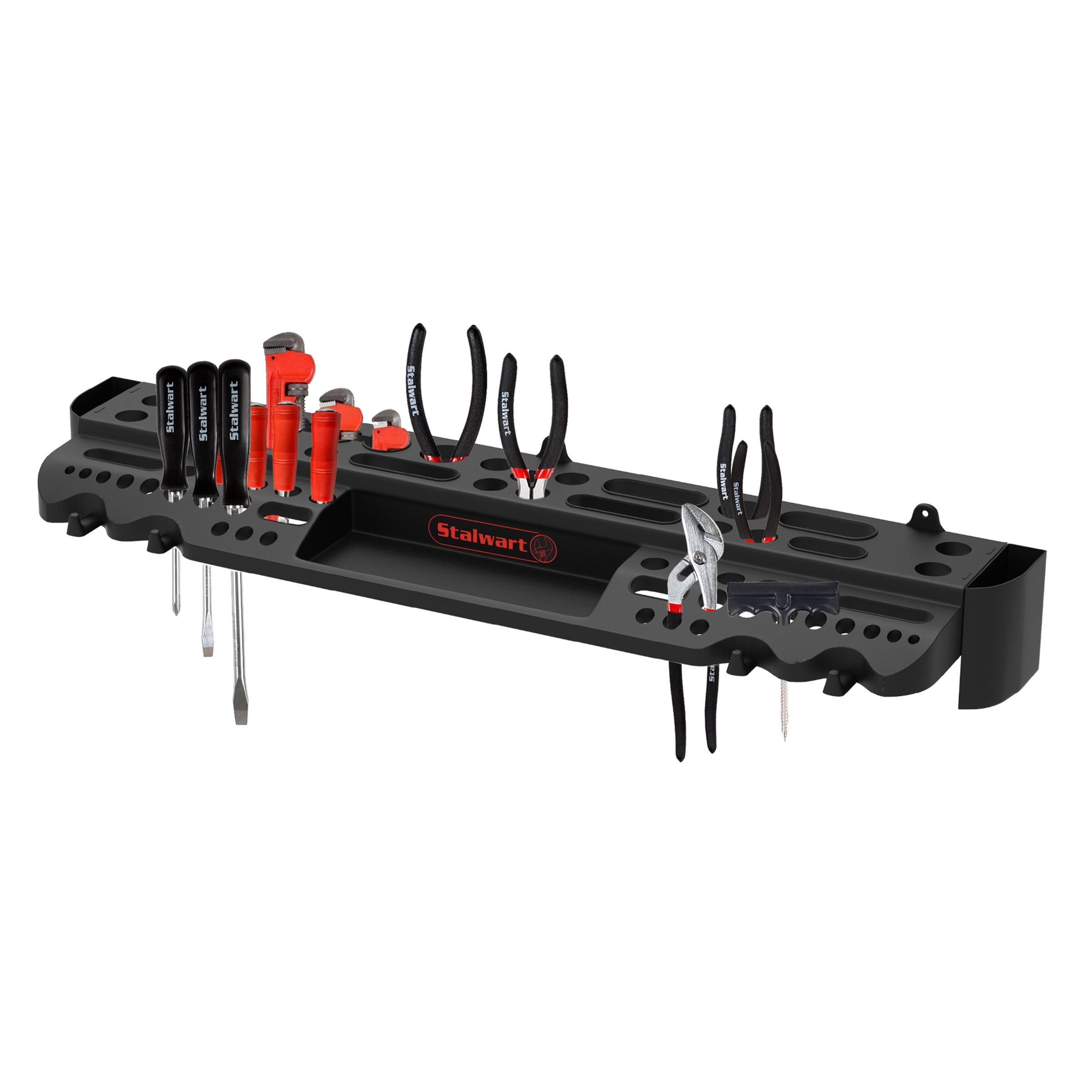 Stalwart High-Capacity and Durable Mountable Tool Storage Rack