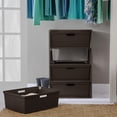 thumbnail image 5 of (2 pack) Sterilite Wide 4 Drawer Tower, Plastic Storage Organizer with Removable Decorative Bins, Easy to Assemble - No Tools Needed, Brown, 5 of 14