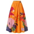thumbnail image 4 of ZICTH Maxi Skirts for Women with Pockets Long Midi Length Casual Skirt for Beach Party Holiday, 4 of 4