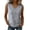 Black, variant on Women's Gingham Henry Neck Tank Top Summer Trendy V-Neck Button Down Blouses Loose Fit Regular Sleeveless Vacation Tops Red