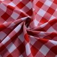 thumbnail image 5 of 42 x 63 in. Buffalo Check Window Curtain Tie Up Shade, Burgundy, 5 of 7