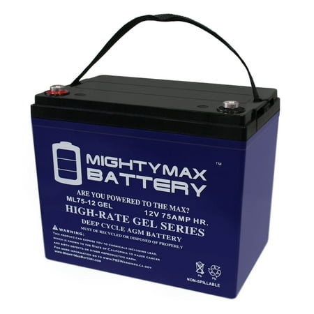 12V 75AH GEL Battery Replacement for Remote Monitoring