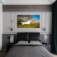 thumbnail image 2 of George Stubbs Paintings Sporting Art Print A Gray Horse Canvas Art Framed Wall Art, 2 of 7