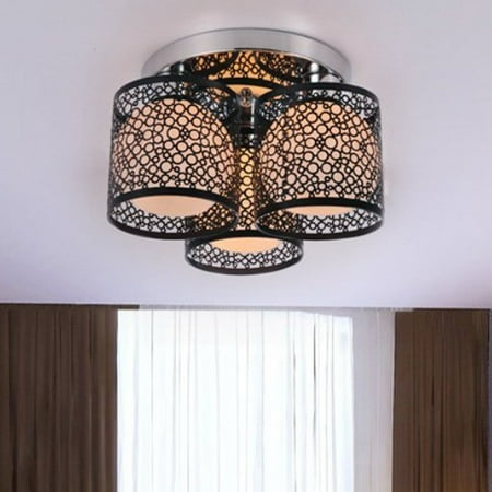 Lightinthebox Modern Creative 3 Light Flush Mount Black Painting Lightinthebox Modern Creative 3 Light Flush Mount Black Painting Metal Ceiling Fixture Chandeliers For Kitchen