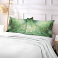 thumbnail image 5 of Emerald Green and Gold Marble Plush Pillow Cases King Size Ultra Soft Warm Pillowcases with Zipper 20"x40", 5 of 9