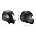 thumbnail image 5 of Ambifirner Full FaceMotorcycle Helmet: Adult Motocross Dirt Bike Helmet with Tinted and Clear Dual Visor, Motorbike Racing Street with Detachable Liner for Men & Women, (Matte Black, M), 5 of 8