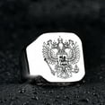 thumbnail image 3 of Mens Stainless Steel Ring Double Headed Eagle Zodiac European American Packaging Individually Packed Fashion Ring, 3 of 4