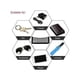 thumbnail image 4 of Storage net pocket.Car Net Pocket Storage Bag Seat Side Back Storage Net Bag Phone Holder Pocket Organizer 1pcs Black, 4 of 5
