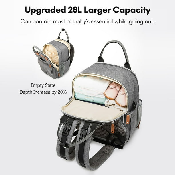 Mochila Putybudy Mochila multifuncional de gran capacidad para panales de bebe Bolsa de almacenamiento de viaje portatil Bolsa de aislamiento termico