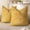 Mustard Yellow, variant on Decorative Textured Throw Pillow Covers 18x18, Organic Modern Mid Century Rainbow Tufted Pillow Case, Farmhouse Rustic Geometric Woven Cushion Case for Bed Couch Sofa, Mustard Yellow