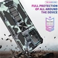 thumbnail image 3 of Case for Galaxy A53 5G,Camouflage Military Car Holder Protection [Built-in Kickstand] Magnetic Heavy Duty TPU+PC Shockproof Phone Case for Samsung Galaxy A53 5G (Black White), 3 of 6