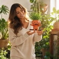 thumbnail image 6 of Halloween Resin Pumpkin Planter, Spooky Hanging Flower Pot for Indoor Outdoor Home Decor, 6 of 7