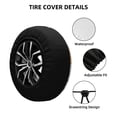 thumbnail image 4 of ZNDUO Cartoon Bear Seamless Pattern Spare Tire Cover, Universal Spare Tire Wheel Covers 14 inch, 4 of 8