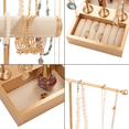 thumbnail image 3 of Soporte para joyería en forma de T, soporte para cadena, 3 varillas, soporte para cadena de árbol de joyería, soporte para reloj, soporte para pendientes, almacenamiento de joyas para cadenas,, 3 of 6