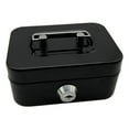 thumbnail image 2 of Nunflan Durable Fashion Security Lockable with Coin Slot Metal Coin Saving Box(Black), 2 of 8