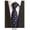 B196, variant on Sophisticated Men's Classic Formal Tie 1-Pack, Featuring Premium Silk Polyester Blend with Detailed Woven Jacquard Stripe Pattern for Business and Professional Attire