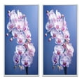 thumbnail image 2 of Designart "Purple Orchids gracefulness I" Orchids Framed Wall Art Set Of 2 - Purple Floral Framed Canvas Set For Living Room Decor, 2 of 7