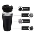 thumbnail image 4 of 17oz Non-slip Travel Insulated Tumbler With Lids Durable Leak-proof Double-layer Vacuum Coffee Thermos Cup, Office Camp Climb Travel Stainless Steel Mug, 4 of 8