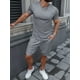 thumbnail image 5 of Hombres Playera Y Pantalones Cortos Con Estampado De Rayas, 5 of 8