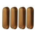 thumbnail image 1 of 4 ganchos de pared plegables para baño, giratorios 90 degree, con tornillos, para pasillos, 7,4 x 2,4 cm Color bronce, 1 of 9